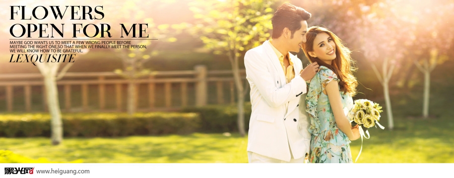 点击大图看下一张：爱在盛夏 婚纱摄影