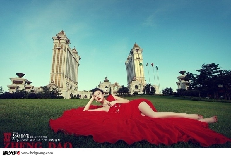 点击大图看下一张：热情澳门灿烂你我 婚纱摄影