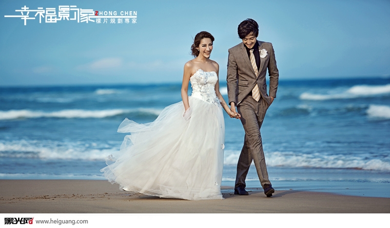 点击大图看下一张：海之恋 婚纱摄影