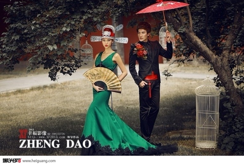 点击大图看下一张：晋祠 婚纱摄影