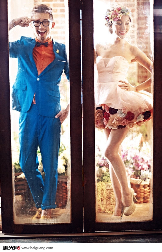 点击大图看下一张:甜蜜的微笑 婚纱摄影