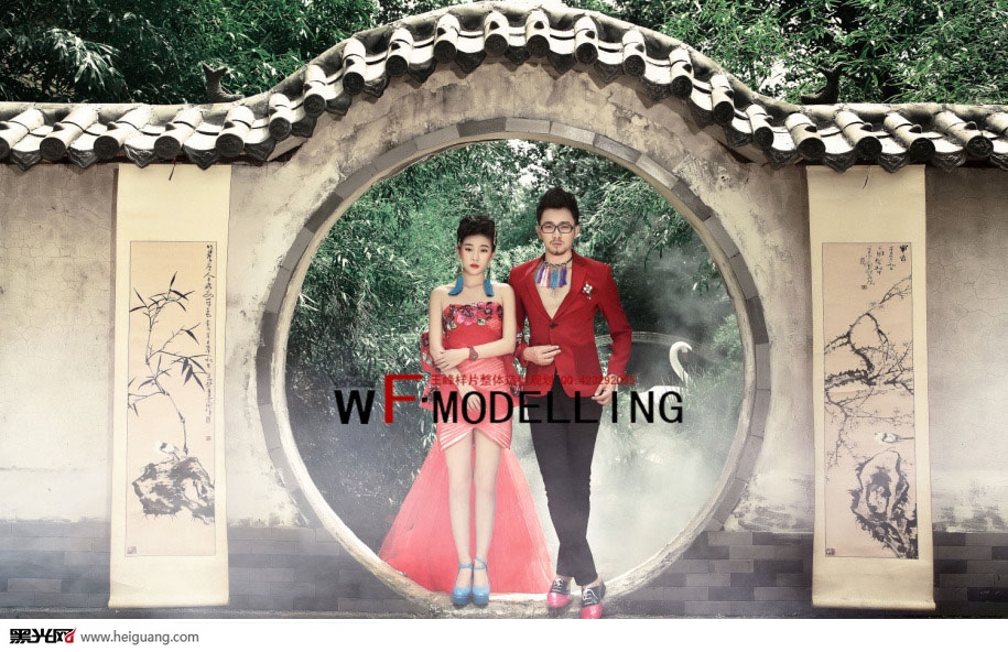 点击大图看下一张:中国风 婚纱摄影