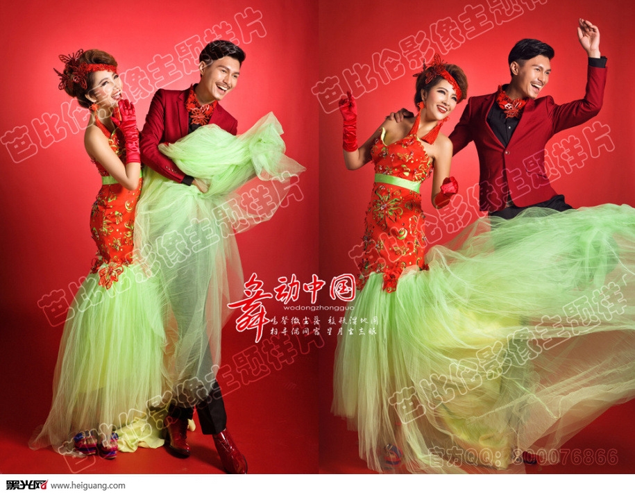 点击大图看下一张:舞动中国 婚纱摄影