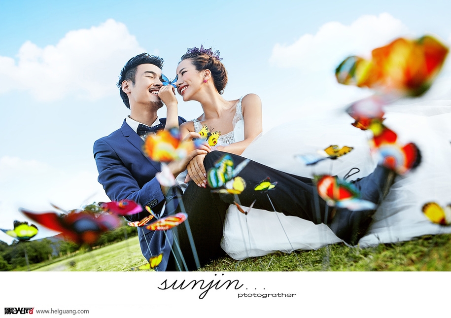 点击大图看下一张：蝴蝶梦 婚纱摄影