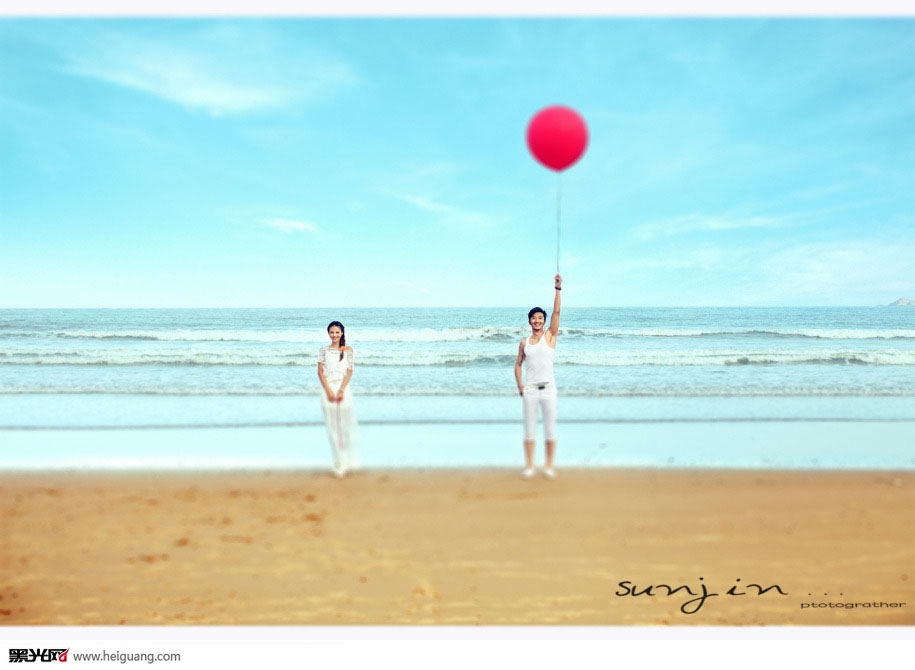 点击大图看下一张：爱，因为有你才存在 婚纱摄影