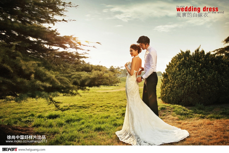 点击大图看下一张：风里的白嫁衣 婚纱摄影