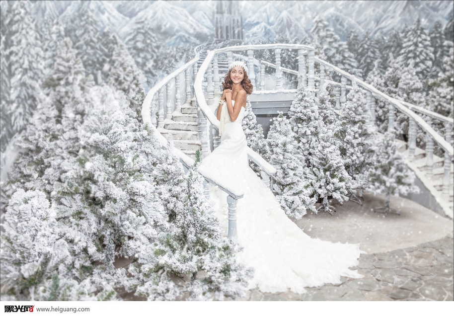 点击大图看下一张：雪之恋 婚纱摄影