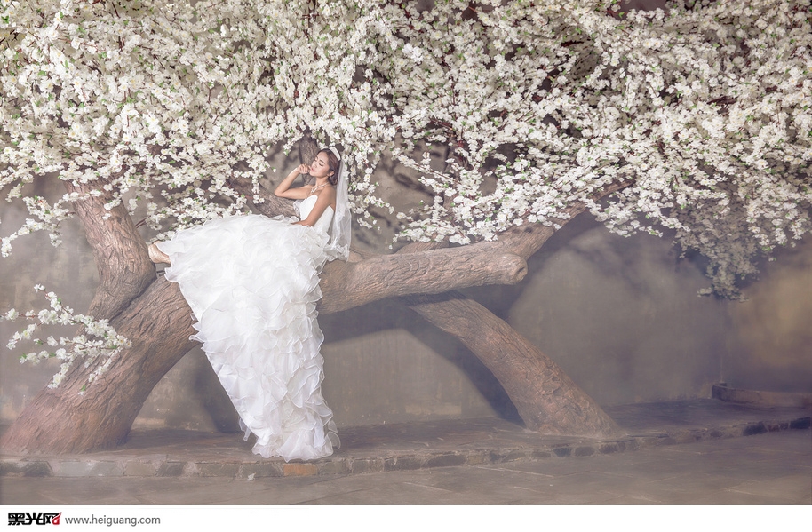 点击大图看下一张：烂漫樱花 婚纱摄影