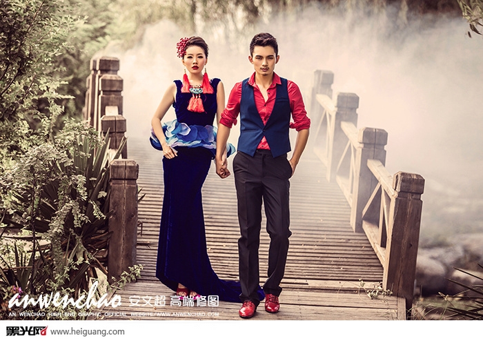 点击大图看下一张：中国风 婚纱摄影