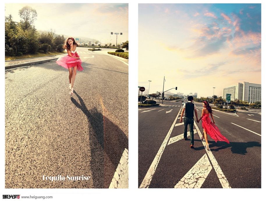 点击大图看下一张：向幸福出发 婚纱摄影