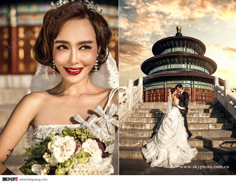 点击大图看下一张：天坛 婚纱摄影