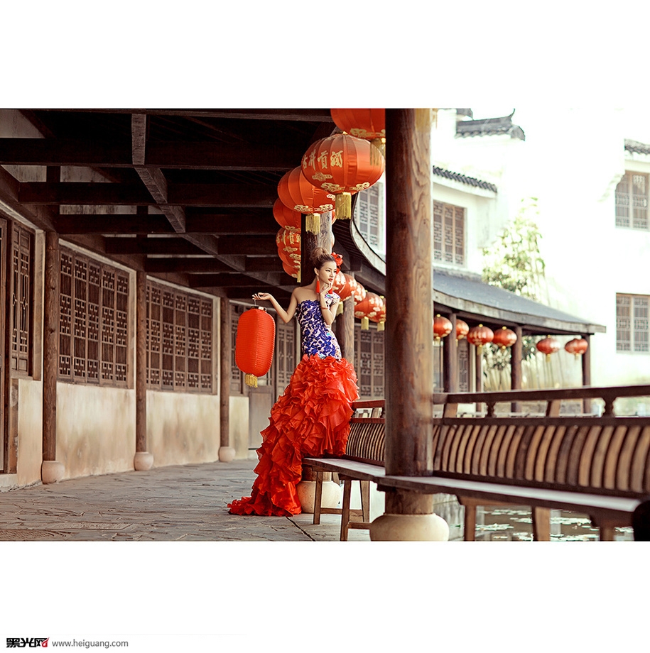 点击大图看下一张：米兰中国风 婚纱摄影