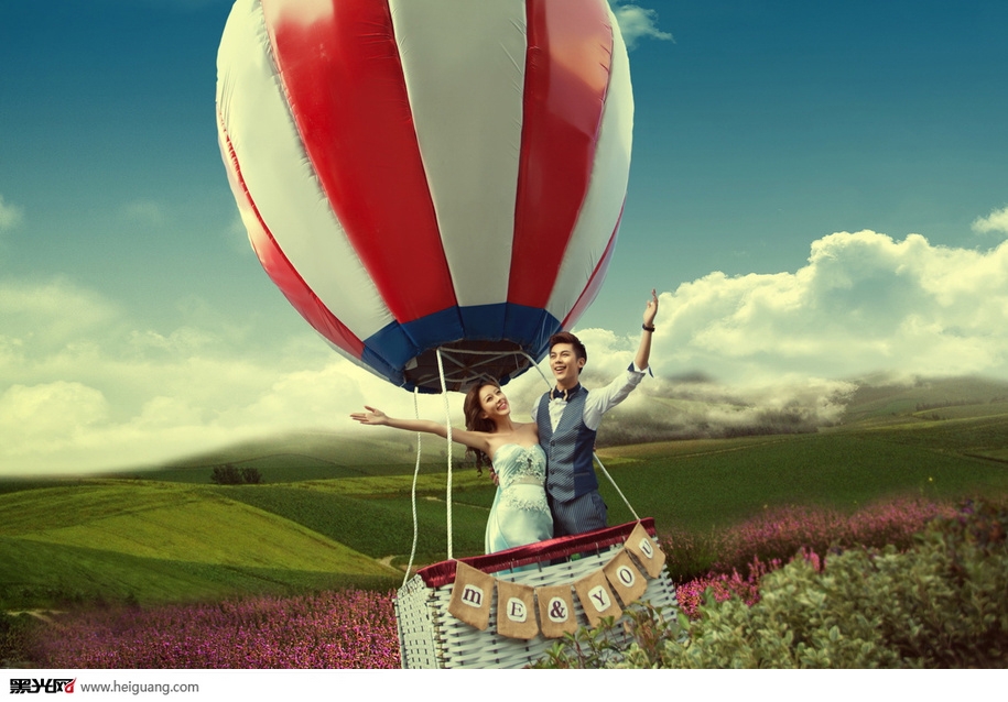 点击大图看下一张：漫步云端 婚纱摄影