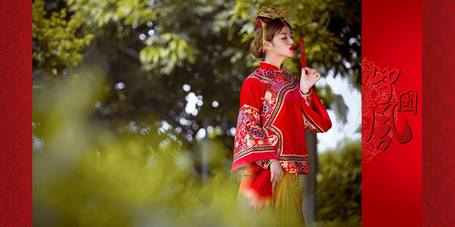 点击大图看下一张：中国风 婚纱摄影
