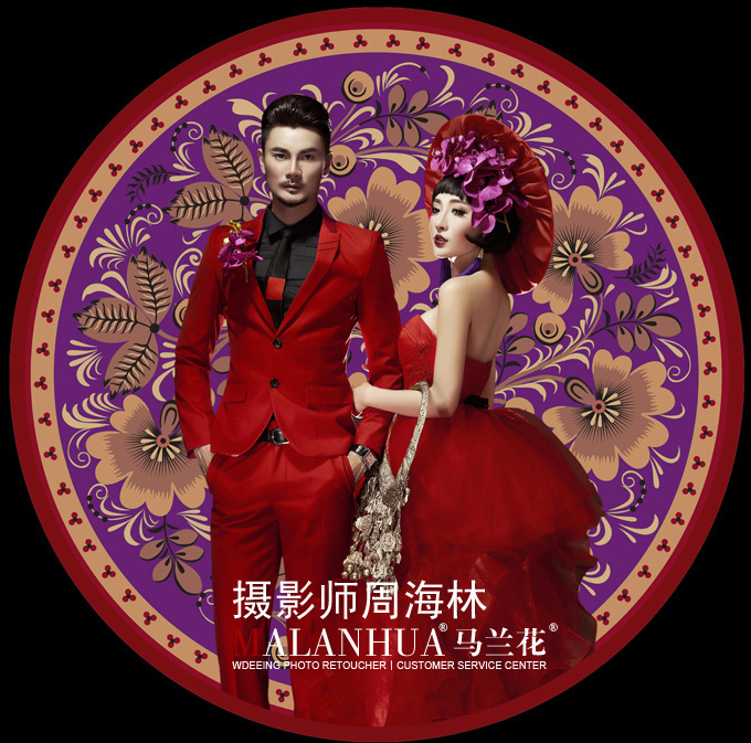 点击大图看下一张：中国风 婚纱摄影
