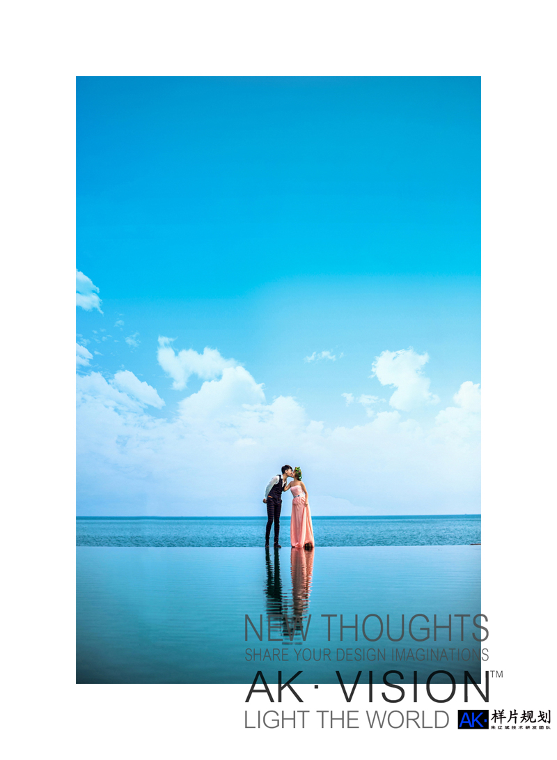 点击大图看下一张：爱恋海天一线 婚纱摄影
