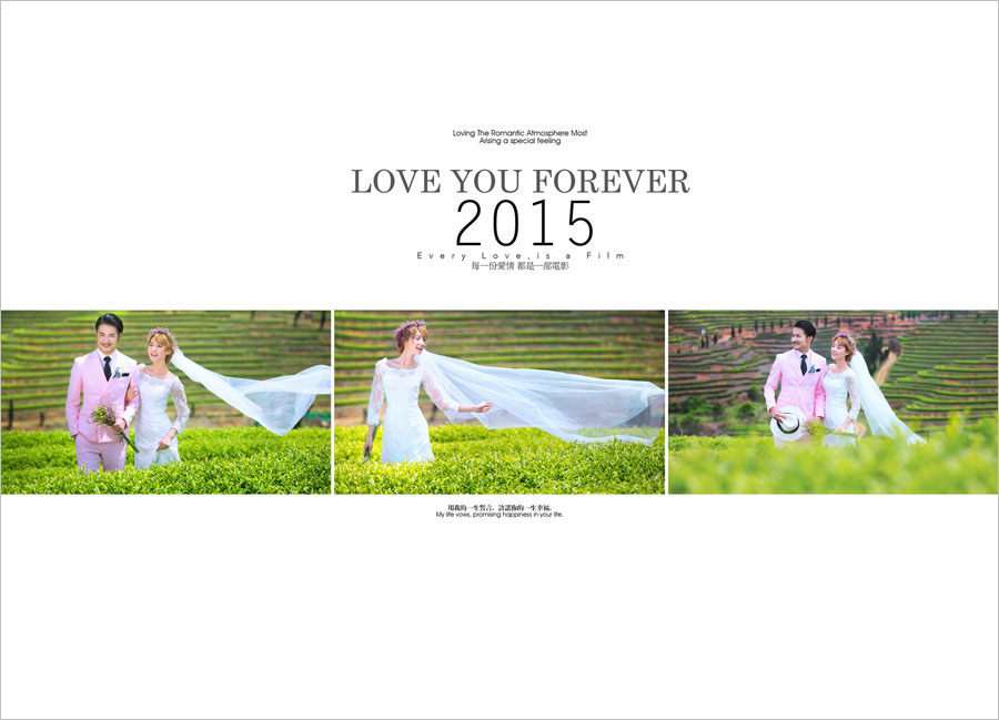 点击大图看下一张：茶园 婚纱摄影