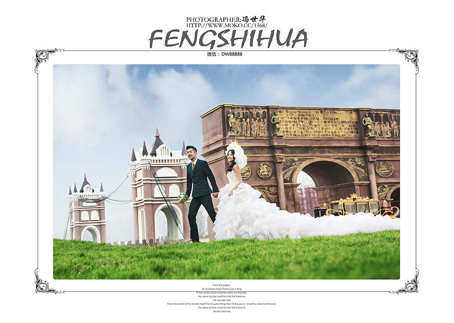 点击大图看下一张：爱的手捧花 婚纱摄影