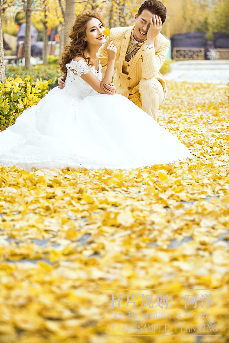 点击大图看下一张：秋意浓 婚纱摄影