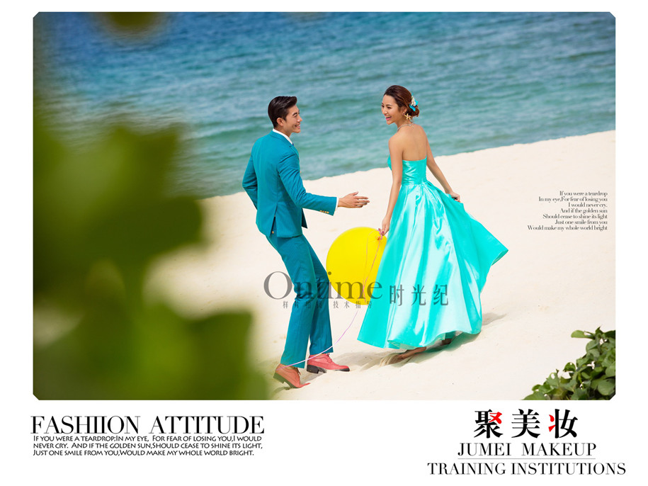 点击大图看下一张：蓝色回忆 婚纱摄影