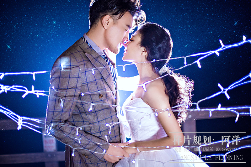 点击大图看下一张:夜色 婚纱摄影
