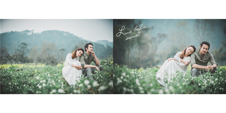 点击大图看下一张：田间小道 婚纱摄影