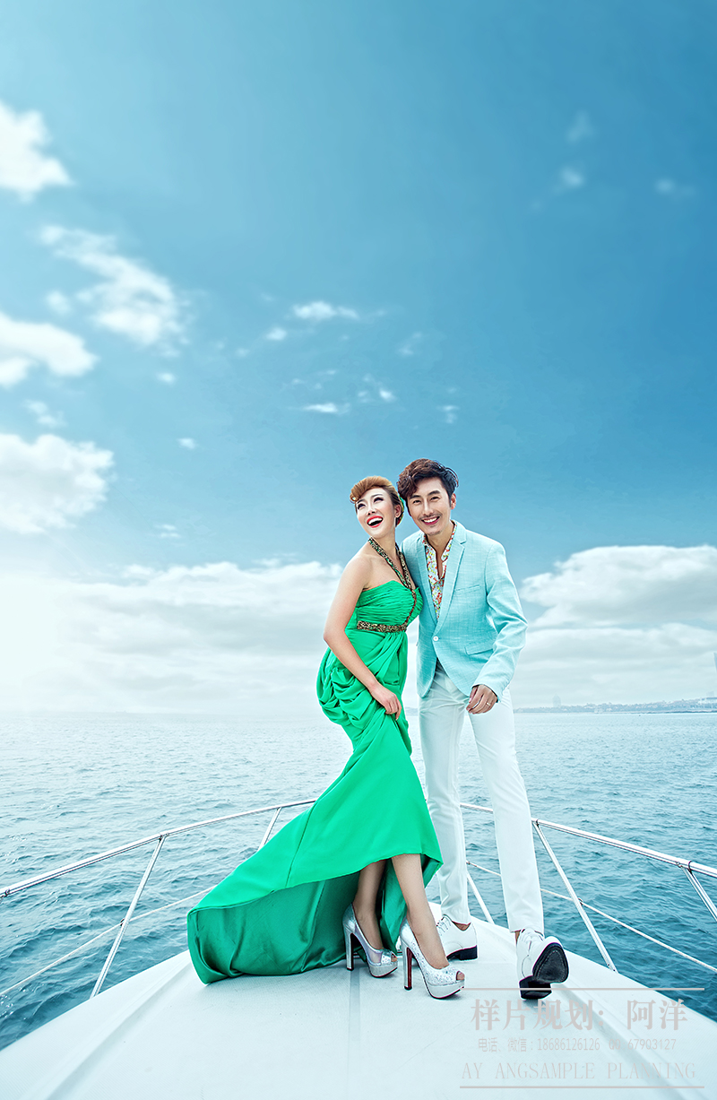点击大图看下一张：游艇 婚纱摄影