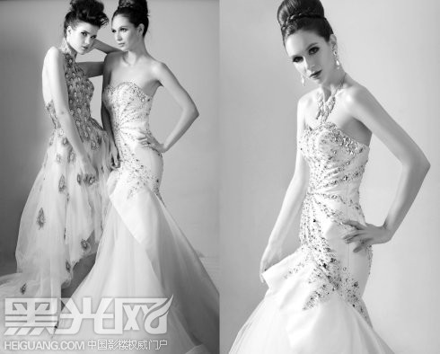 点击大图看下一张：2011春夏婚纱大片 化妆造型