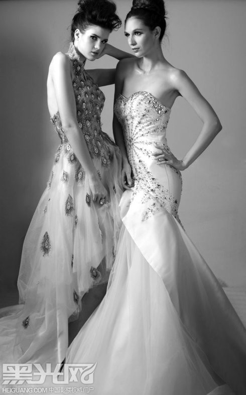 点击大图看下一张：2011春夏婚纱大片 化妆造型
