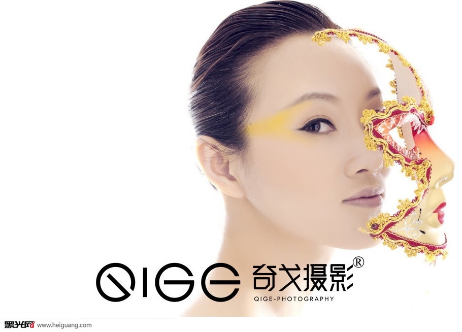 点击大图看下一张:假面 化妆造型