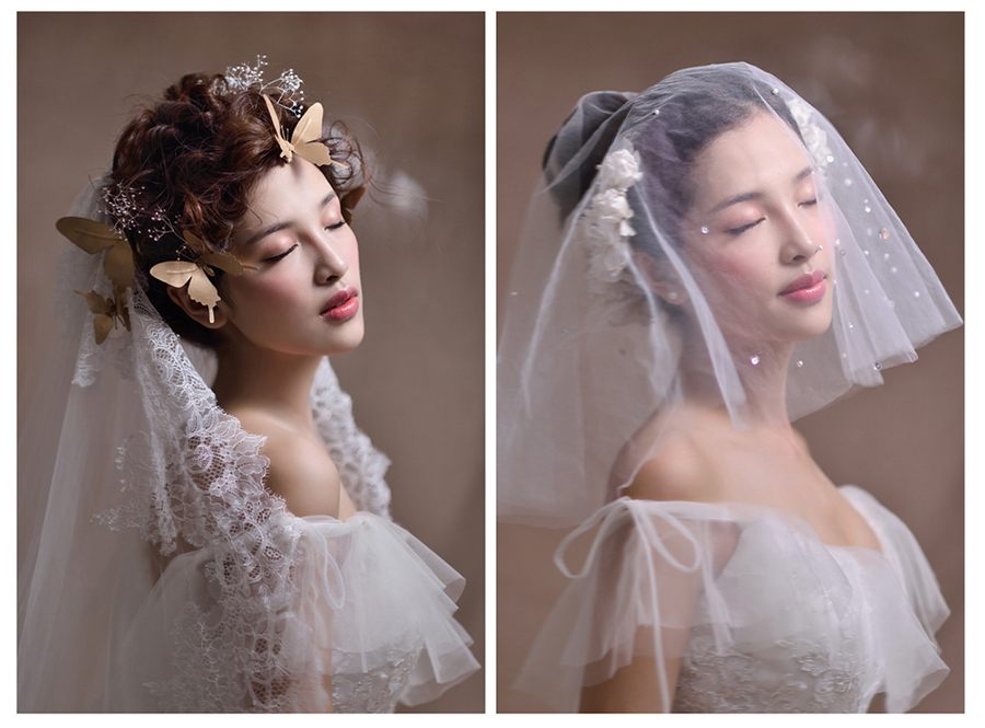 点击大图看下一张：灵动仙气十足的新娘造型 化妆造型