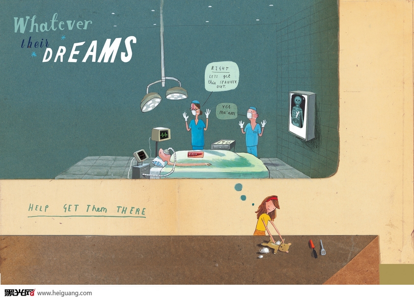 点击大图看下一张：Oliver Jeffers的儿童插画 设计欣赏