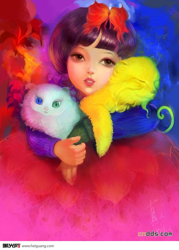 点击大图看下一张:时尚简洁唯美插画设计 设计欣赏