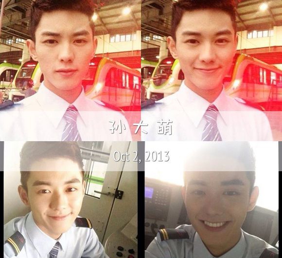 点击大图看下一张:孙佳琪苏州最帅的地铁司机