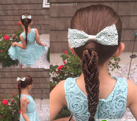 点击大图看下一张：儿童舞台表演编发大全