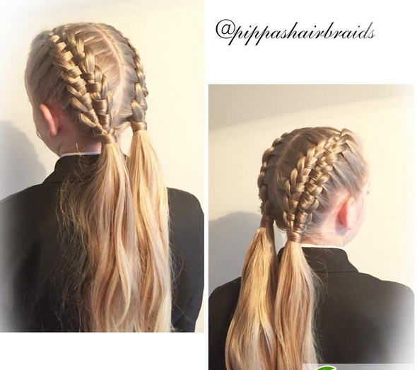 点击大图看下一张：女孩编发发型设计