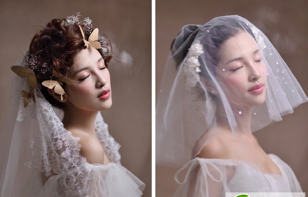 点击大图看下一张：欧式新娘浪漫发型图片 2016时尚新娘发型