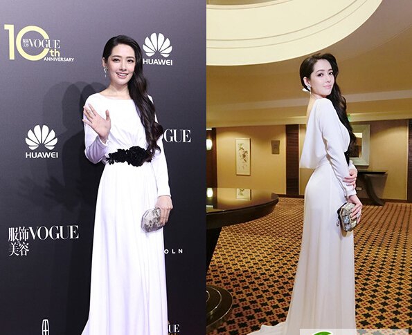 点击大图看下一张：Vogue中国十周年庆典 众女星携华丽造型闪亮登场