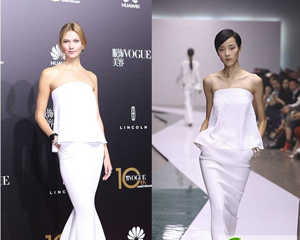 点击大图看下一张：Vogue中国十周年庆典 众女星携华丽造型闪亮登场