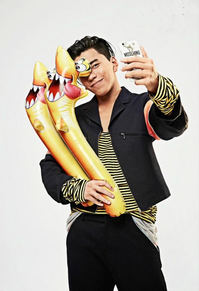 点击大图看下一张：王大陆时尚大片曝光 一展不羁真本色