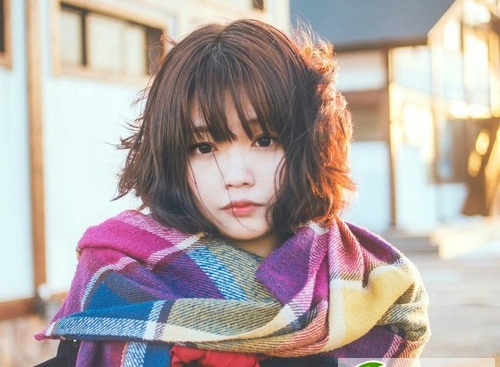 点击大图看下一张：适合学生党的韩式短发 小清新学院风女生短发发型