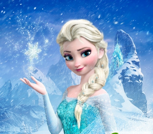 点击大图看下一张：小丑女玛格特罗比编发 化身冰雪女王Elsa