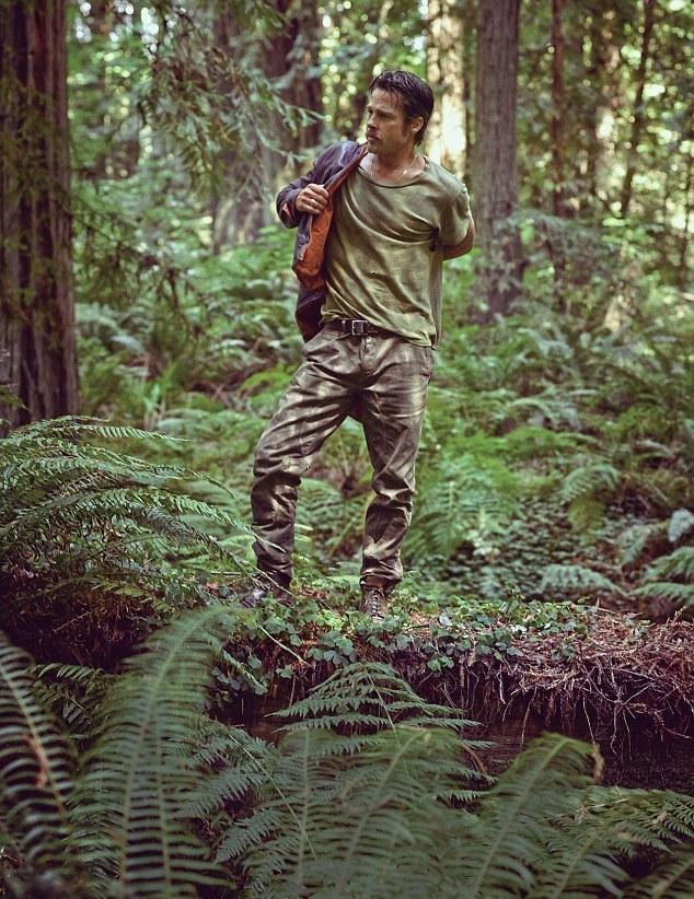 点击大图看下一张：皮特帅气丛林写真 时髦野外个性十足