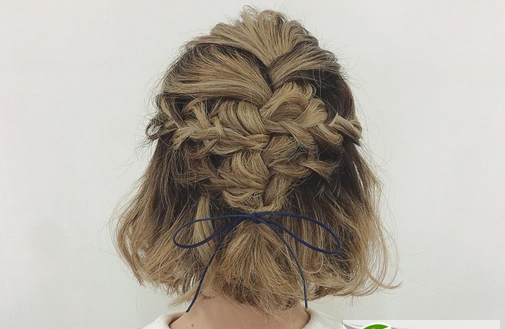 点击大图看下一张：时尚短发波波头 夏天短发气质扎发图片