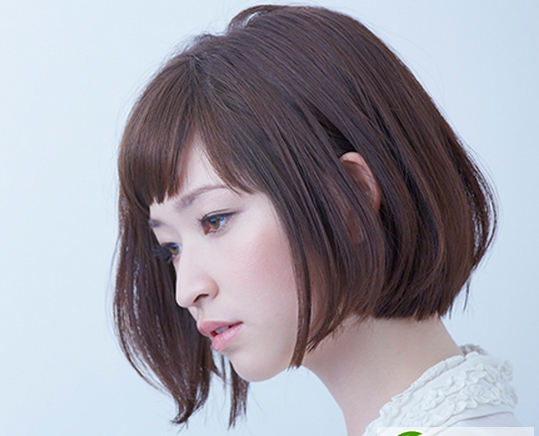 点击大图看下一张：知性女人气质波波头 2017日本女生流行短发