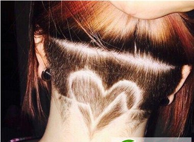 点击大图看下一张：2016后脑勺藏猫脸头发纹身热潮正流行