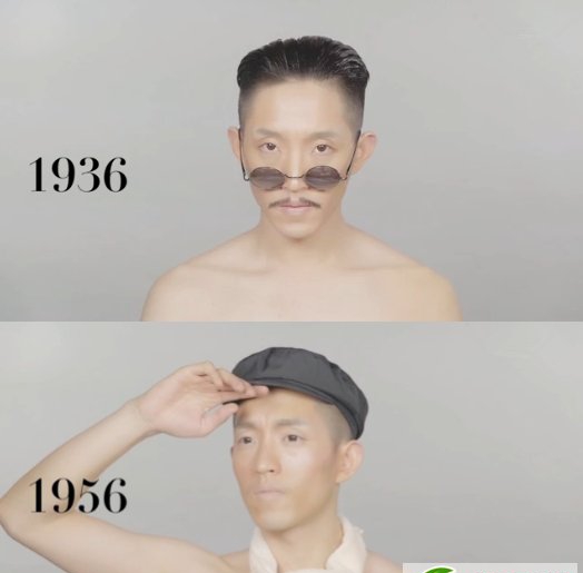 点击大图看下一张：中国男人100年发型史 2016年流行发型竟然是这款