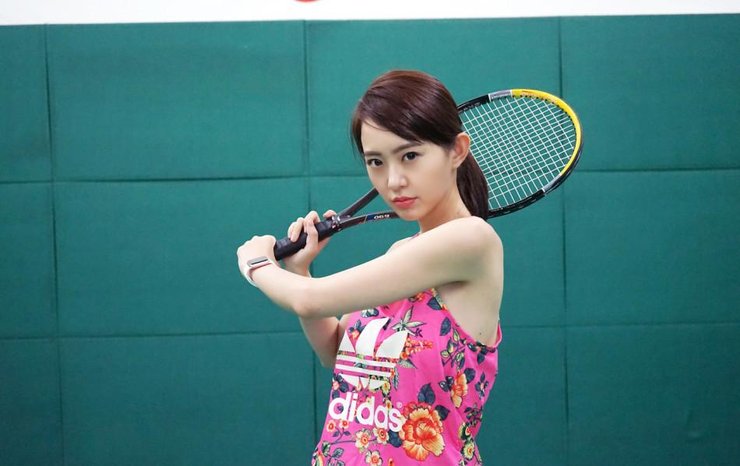 点击大图看下一张：孙耀琦运动写真曝光 甜美清新致敬奥运