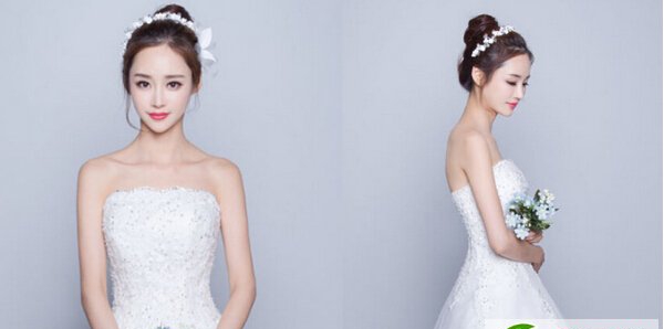 点击大图看下一张：100%回头率 2016最优雅的新娘盘发发型