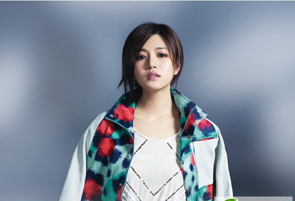 点击大图看下一张：宅男女神陈妍希示范简单发型